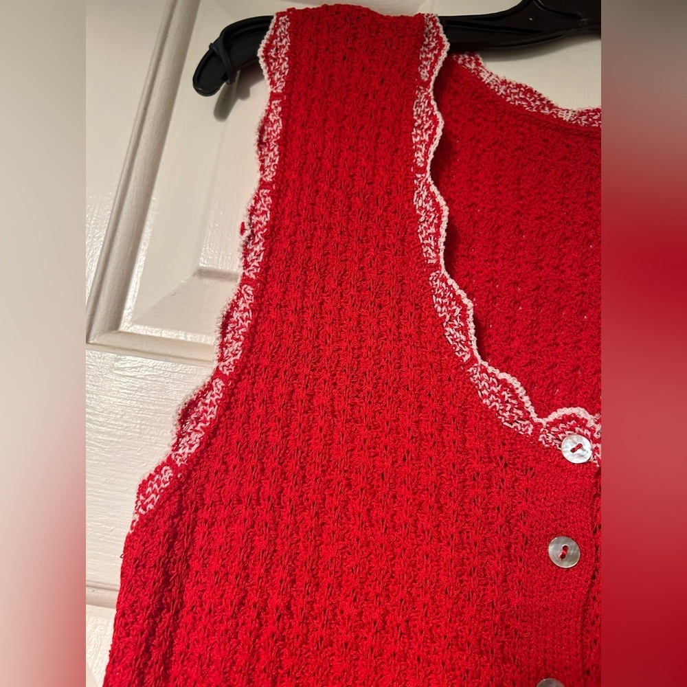 🆕 NWT Commense Red Sleeveless Knit Dress Size Medium - Picture 4 of 10